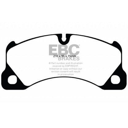 EBC Redstuff Front Brake Pads for Volkswagen Touareg (2008–2017) TLX-ebcDP31835C-CL360A70