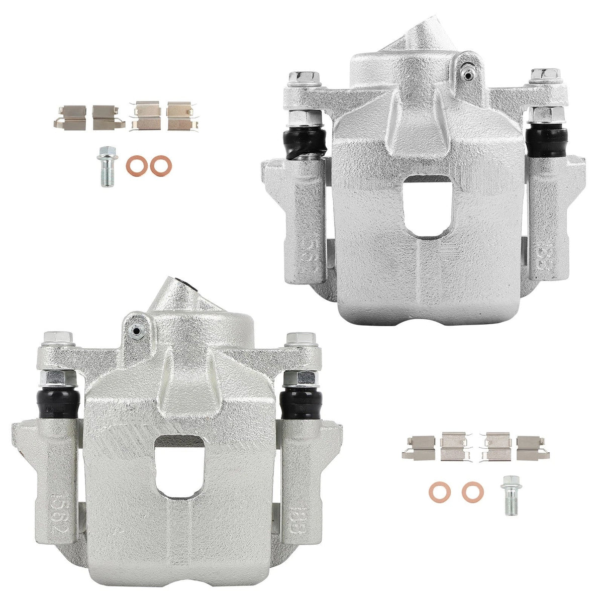 Set of 2 Brake Calipers with Bracket for Toyota RAV4 (2001–2005)