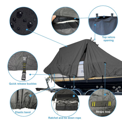 Boat cover for Grady-White Express 330 (2001–2005) Hard-Top Black Pro