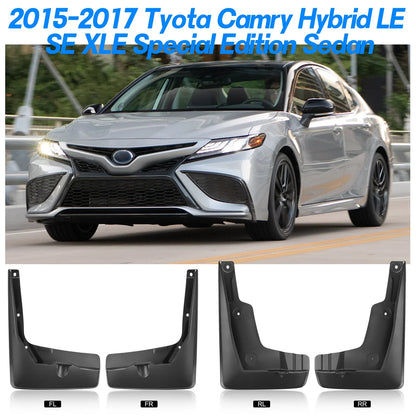Set of 2 Front & Rear Mud Flaps for Toyota Camry (2015–2017)