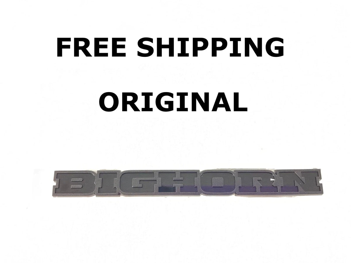 Tailgate Nameplate for RAM DT 1500 Bighorn (2019–2022) Black 68282632AC
