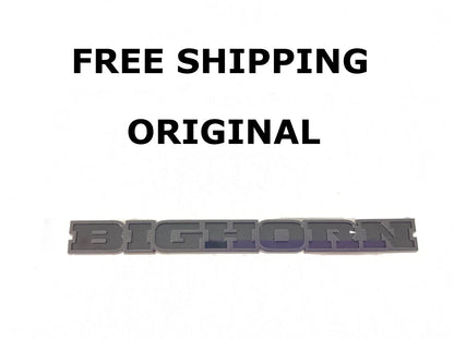 Tailgate Nameplate for RAM DT 1500 Bighorn (2019–2022) Black 68282632AC