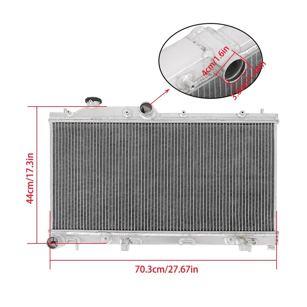 3 Row Full Aluminum Radiator for Subaru Impreza (2008–2016), Legacy Outback (2005–2014)