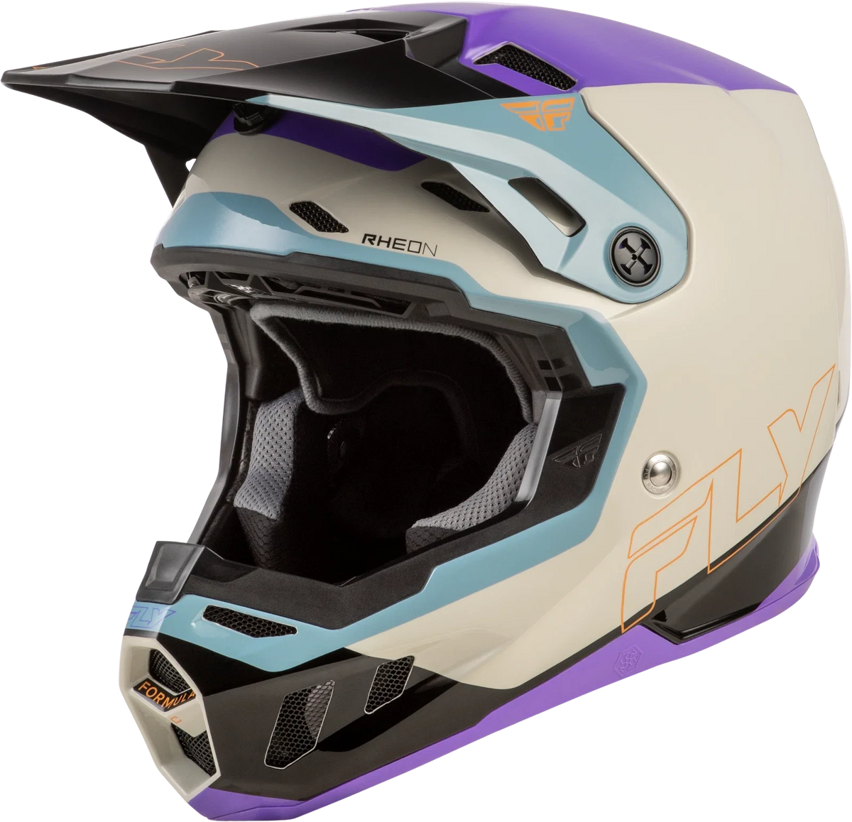 Fly Racing Formula CC Offroad Helmet for Large Size (Carbon Grey/Silver)