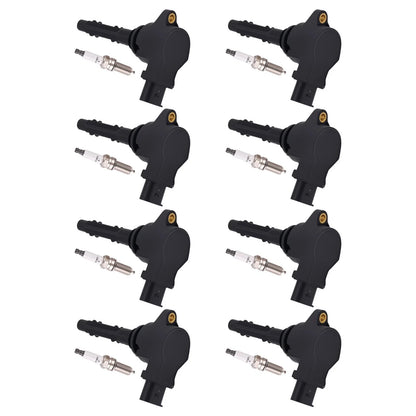 8x Ignition Coil + Spark Plug Set for Mercedes-Benz W221 S450 S550 (2007–2011)
