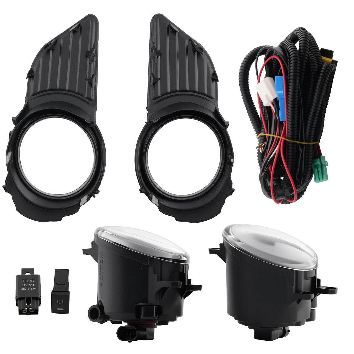 Set of 2 Front Fog Lights for Toyota Sienna (2011–2017) 52128-08030, 52127-08020