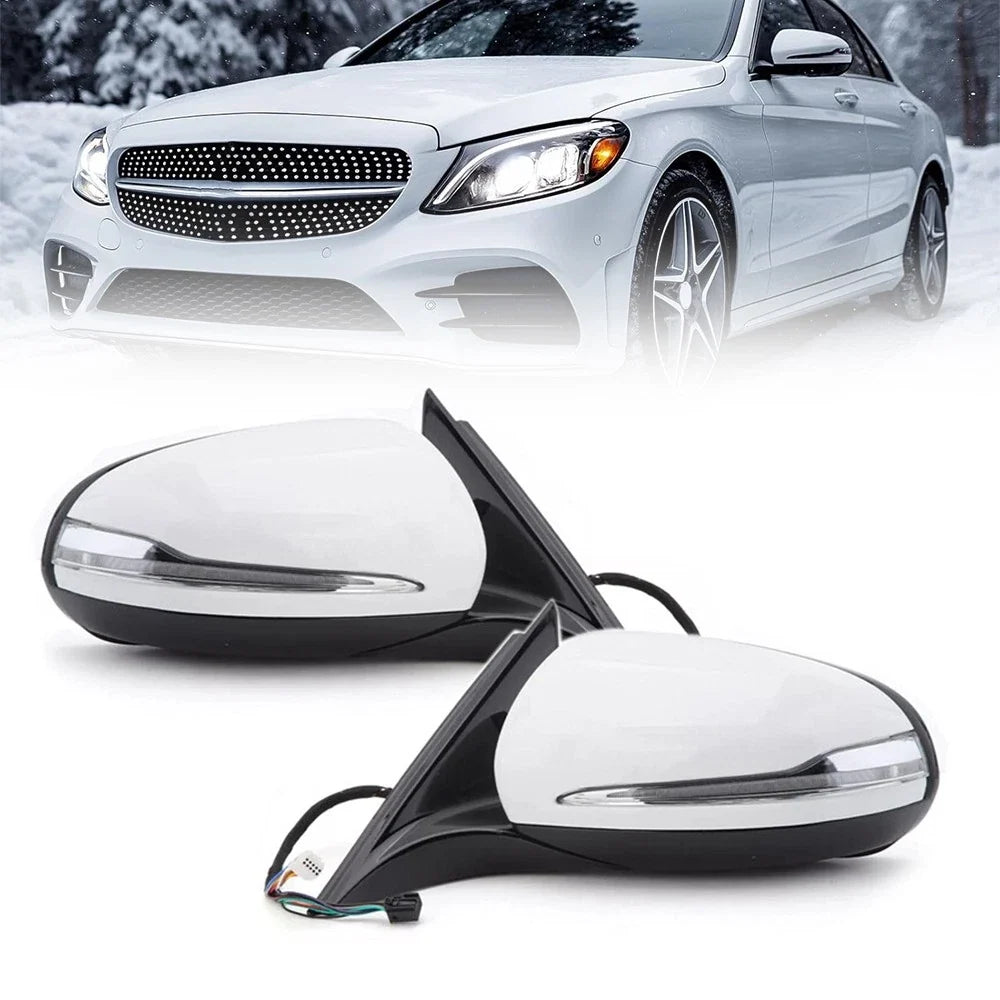 1 Pair Side Door Mirror for Mercedes Benz W213 E-Class E300 (2016–2021)