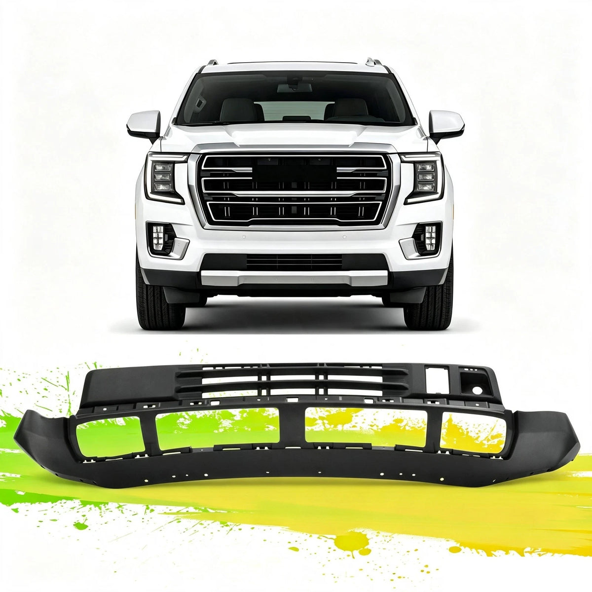 Front Lower Bumper Cover for GMC Yukon XL (2021–2024) Replace 84861004, CON-A000492