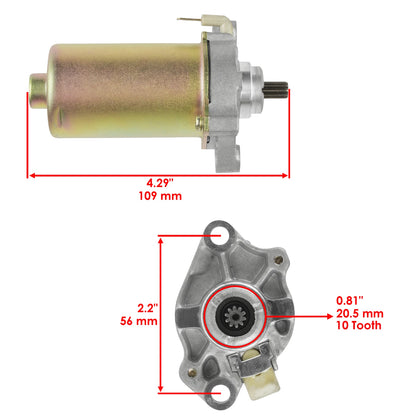Starter for Honda CH80 Elite (1993–2007) AB216118853AD, 31210GE1712, 31200GE1712