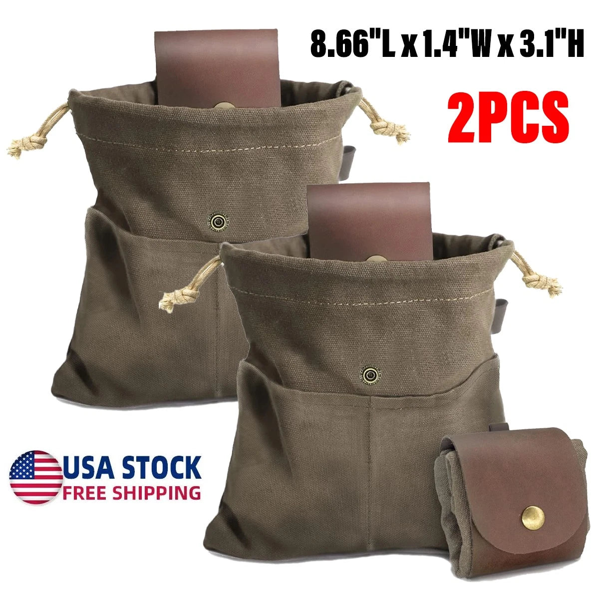 2X Water Resistant Foraging Pouch for Collapsible Bag (8.66")