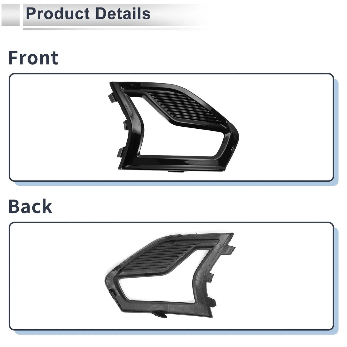 1 Pc Fog Light Grill for Ford Fusion (2019) No.KS7319952CBW