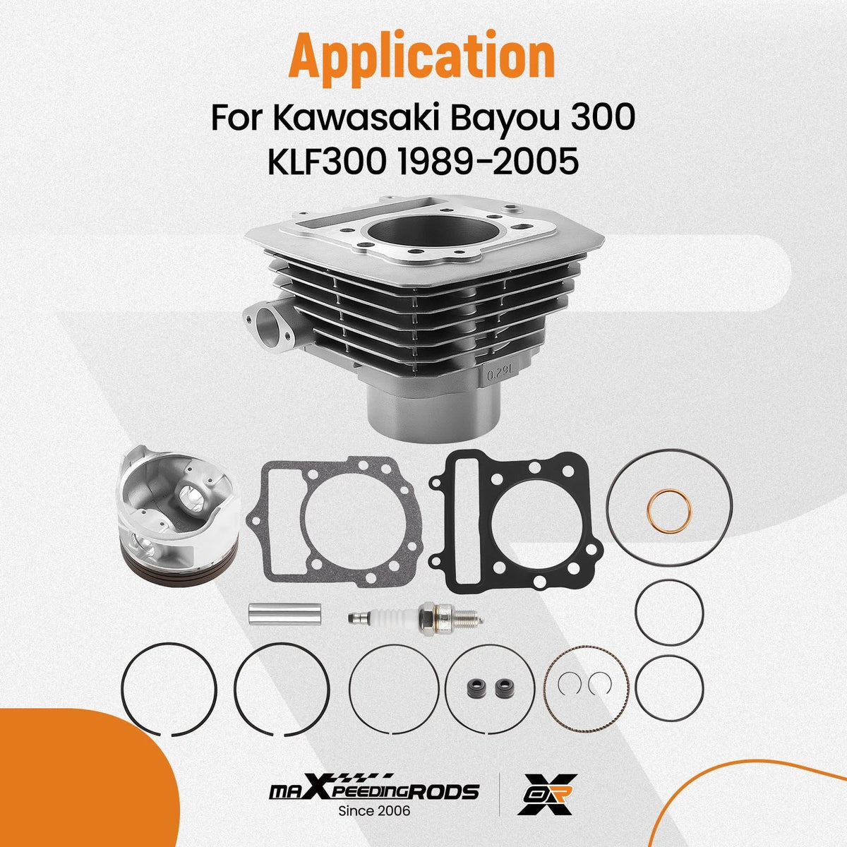 Top End Rebuild Kit for Kawasaki Bayou 300 (1989–2005)