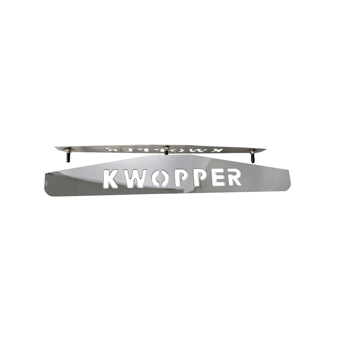 Set of 2 Stainless Steel Mud Flap Weights for Semi Truck (KWOPPER, 902089)