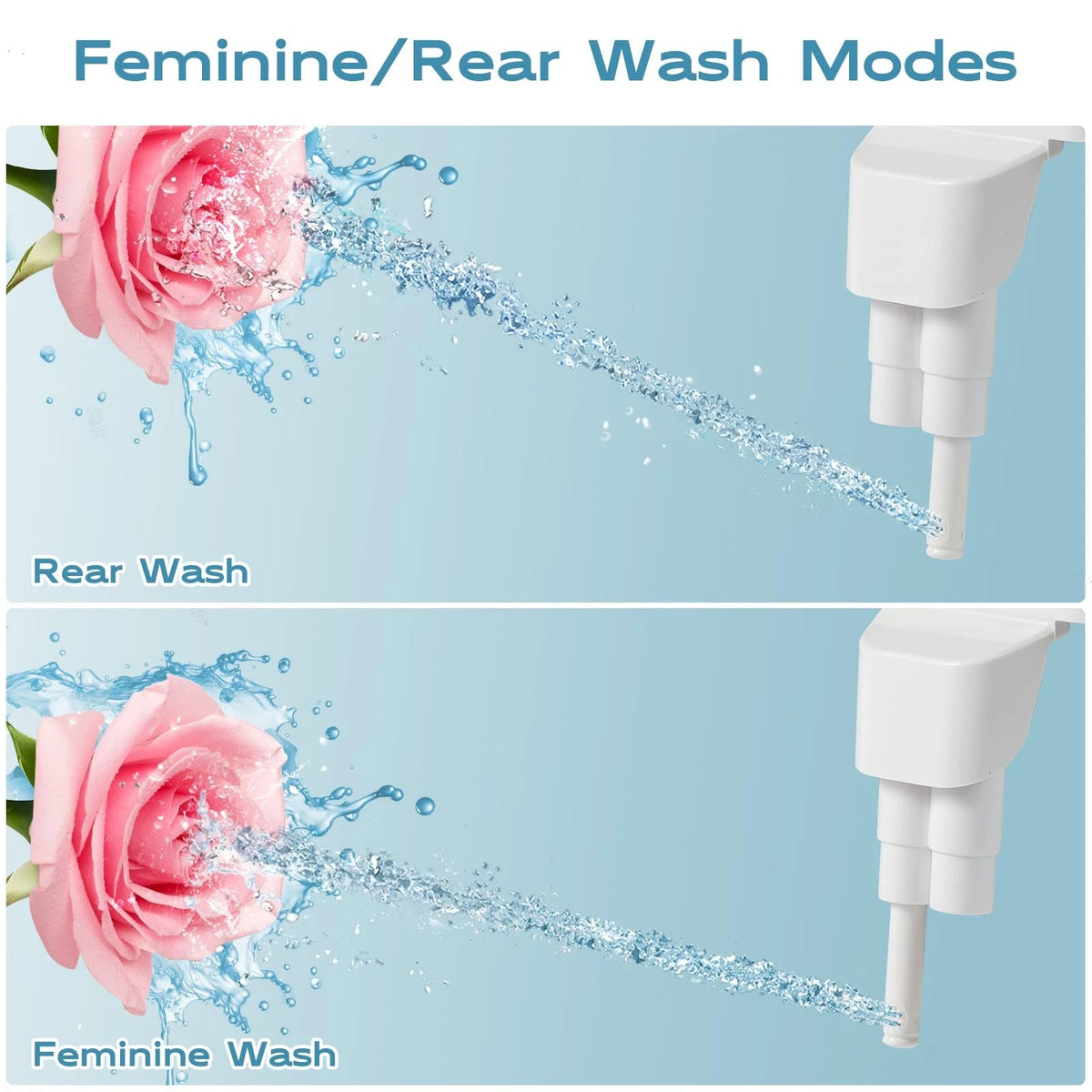Ultra-Slim Bidet Attachment for Toilet (White)
