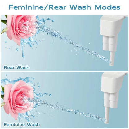Ultra-Slim Bidet Attachment for Toilet (White)