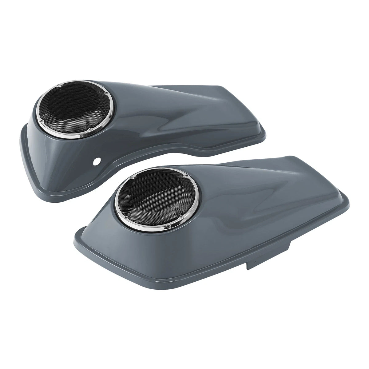 6.5" Speaker Hard Saddlebags Lids for Harley Street Glide (2014–2024) Gunship Gray