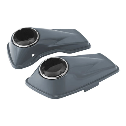 6.5" Speaker Hard Saddlebags Lids for Harley Street Glide (2014–2024) Gunship Gray