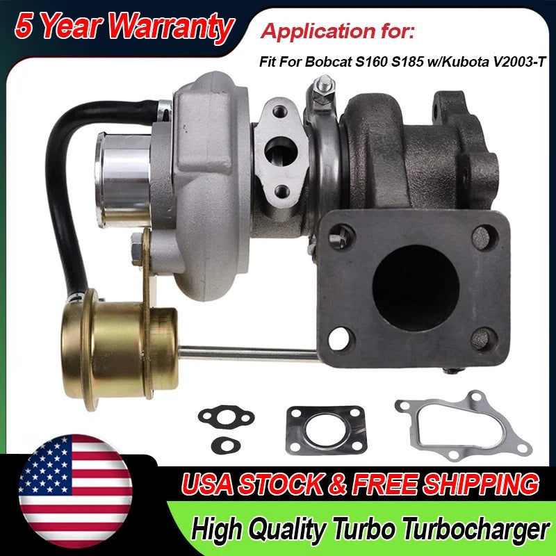 Turbocharger Upgrade for Bobcat S160 S185 (AS317984MM, 49131-02020)
