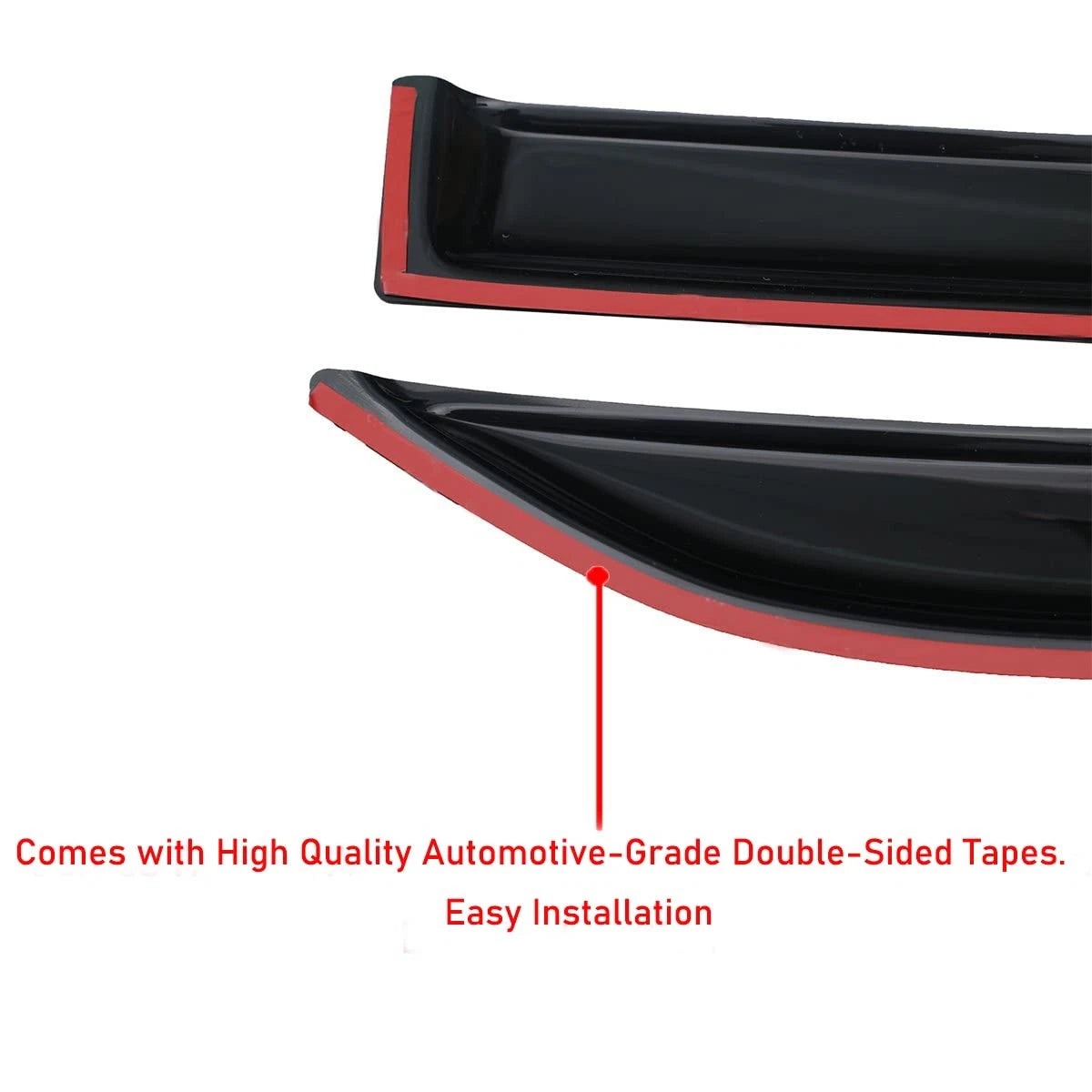 Set of 4 Outside Mount Window Visors for Dodge Ram (2009–2024)