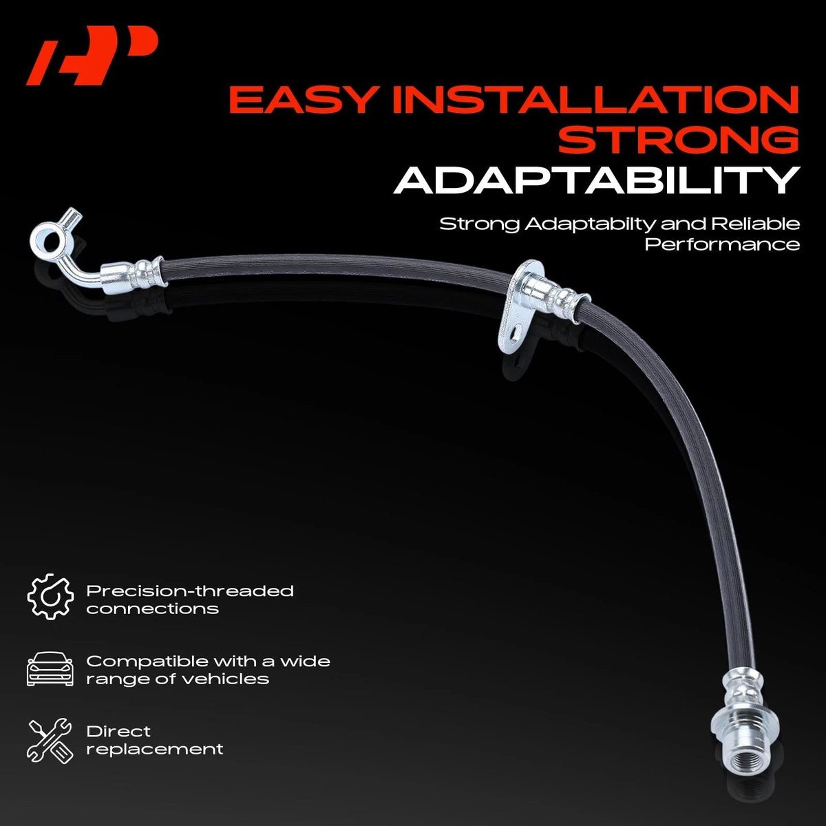 2X Rear Brake Hydraulic Hose for Honda CR-V (2007–2011) H62075, 01466SWA000, 2204996