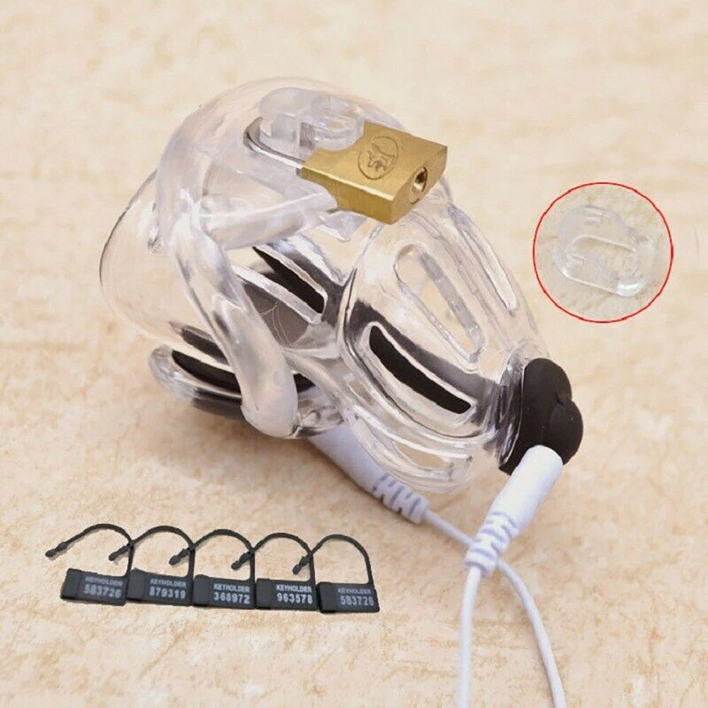 Male Chastity Device Corona Cage with 4 Size Rings (2022)