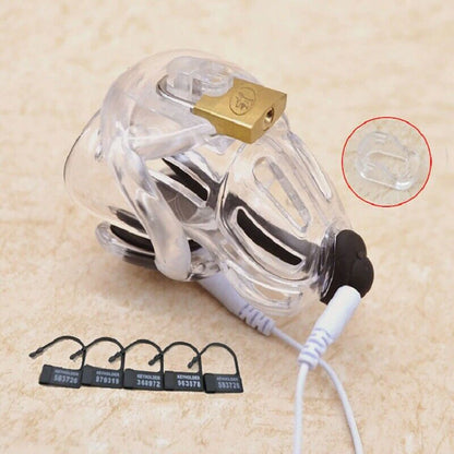 Male Chastity Device Corona Cage with 4 Size Rings (2022)