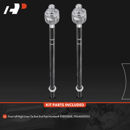 2X Inner Tie Rod End for Dodge Freightliner Sprinter 2500 3500 (2007–2018)