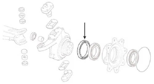 Inner Front Hub Seal for Ford 5640 6640 7740 7840 8240 8340 (Carraro 709)