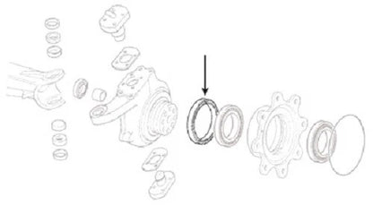 Inner Front Hub Seal for Ford 5640 6640 7740 7840 8240 8340 (Carraro 709)