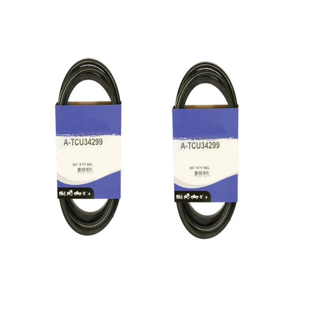 2X Traction Drive Belts for Deere Zero-Turn Z985R Z945M Z965R