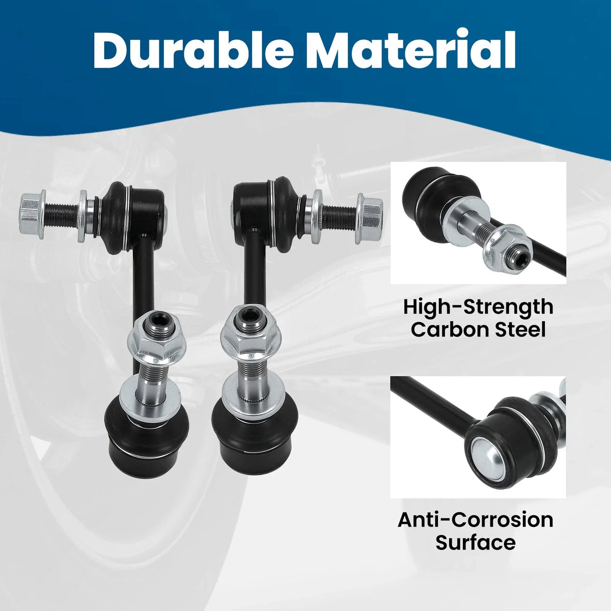 Set of 2 Front Sway Bar Links for Toyota Tacoma (2005–2023)