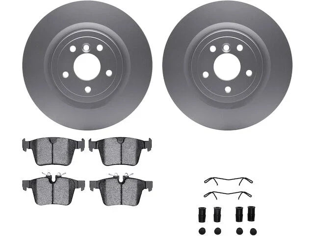 Rear Brake Pad and Rotor Kit for Jaguar XF (2016–2017, 2021–2024) XQ988RN