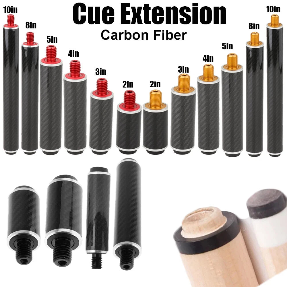 2X 10in Cue Extension for Predator Fury Cues - Stackable, Carbon Fiber