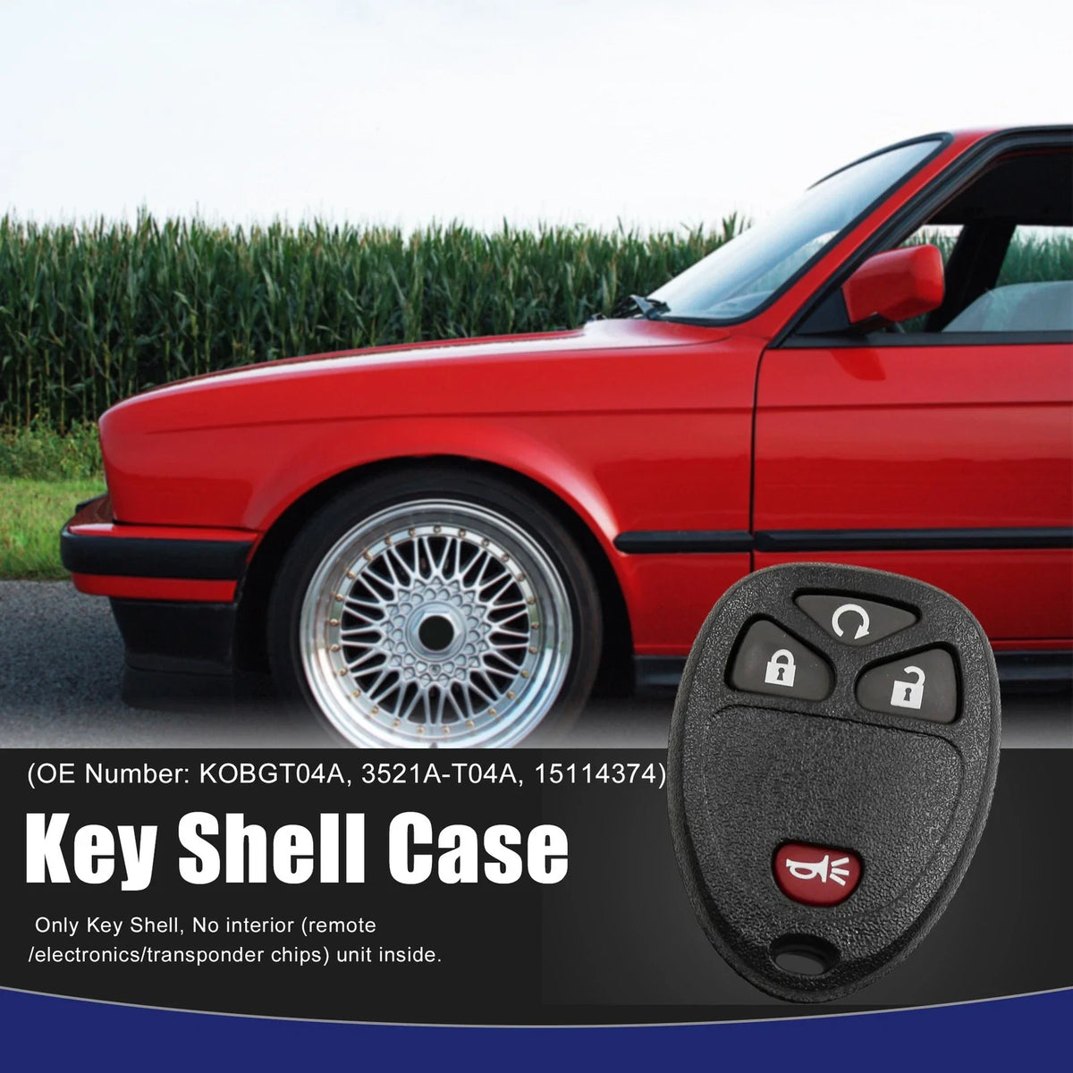 Key Fob Shell Case for Chevrolet HHR (2006–2011) 4 Button