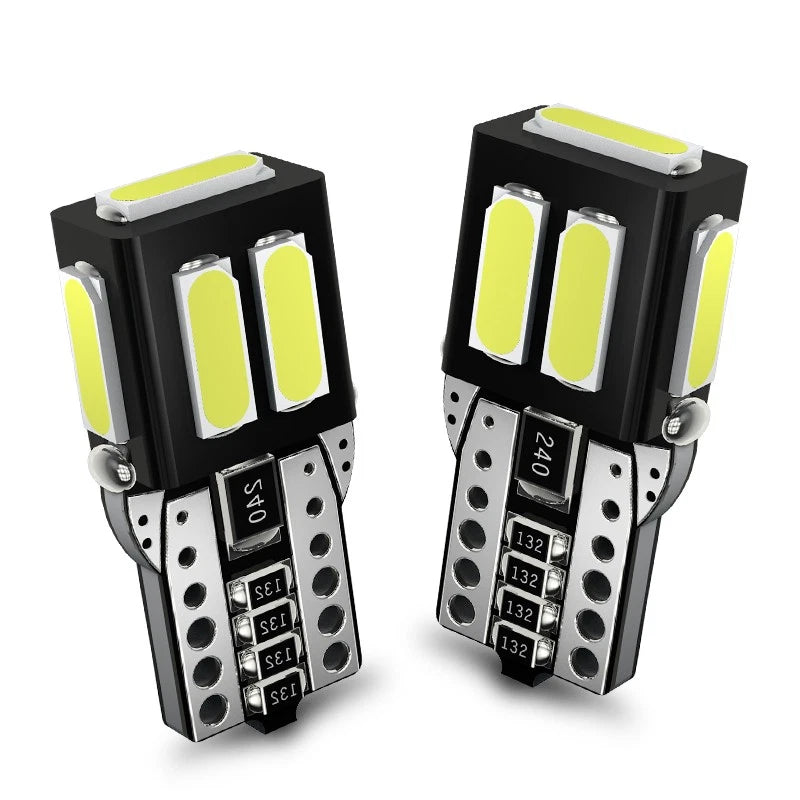 2X T10 LED Dome License Plate Light Bulbs for (7020-7SMD)
