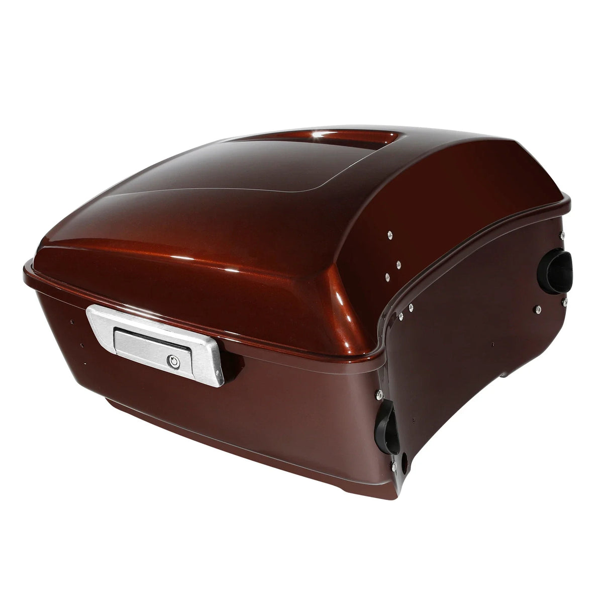 King Trunk for Harley Touring (2014–2025) Auburn Sunglo Black Hole Rich Bourbon