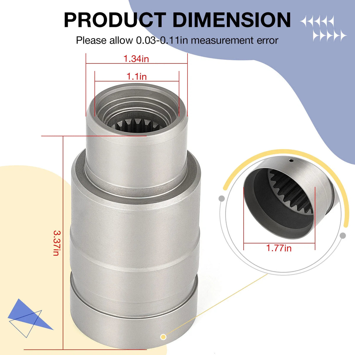 Front Pinion Joint for Honda Foreman TRX400FW TRX450FE/FM (1995–2001) 41415-HM7-A00