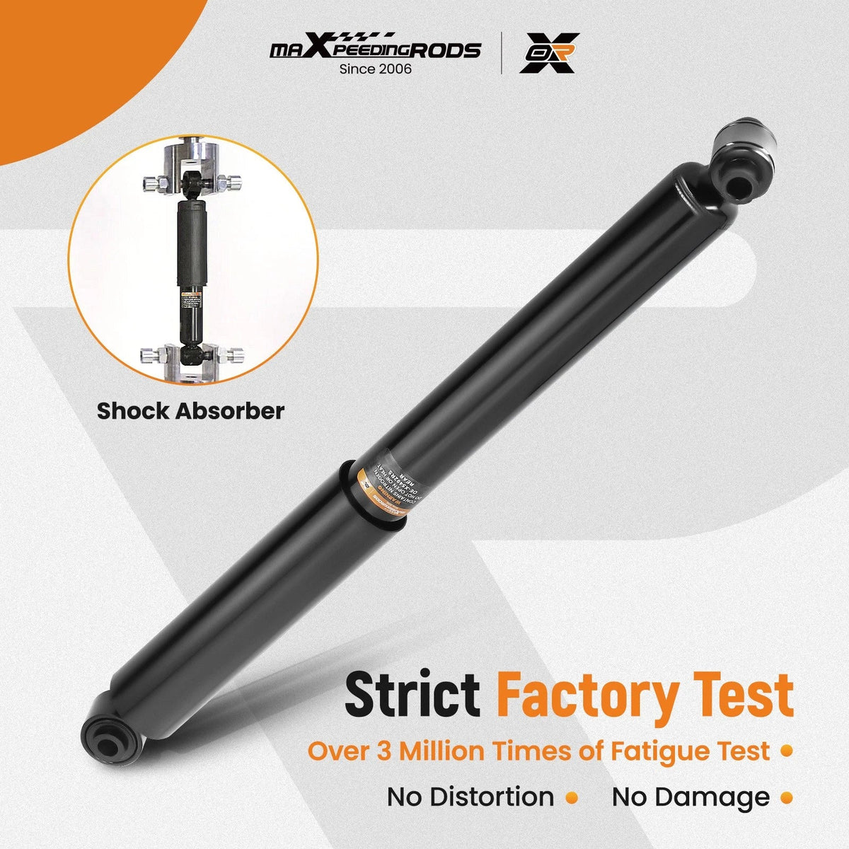 2X Rear Shock Absorbers for Chevy Trailblazer GMC Envoy (2002–2009) 37241
