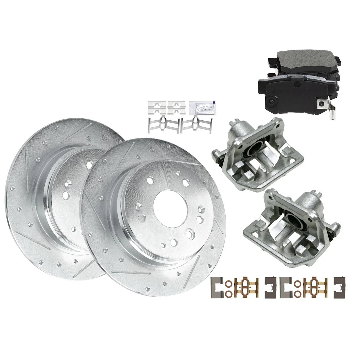 2X Brake Kit with Calipers for Honda Element Acura TL (2004–2008) 18103662, S31316, 12140061