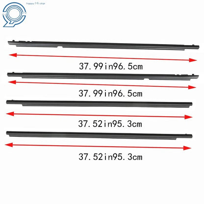 Set of 4 Door Weatherstrip Window Moulding Trim Seals for Toyota Corolla (2011)