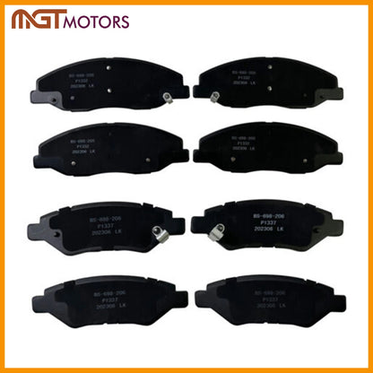 Front and Rear Ceramic Brake Pads for Cadillac CTS (2008–2014) P-1332 P-1337