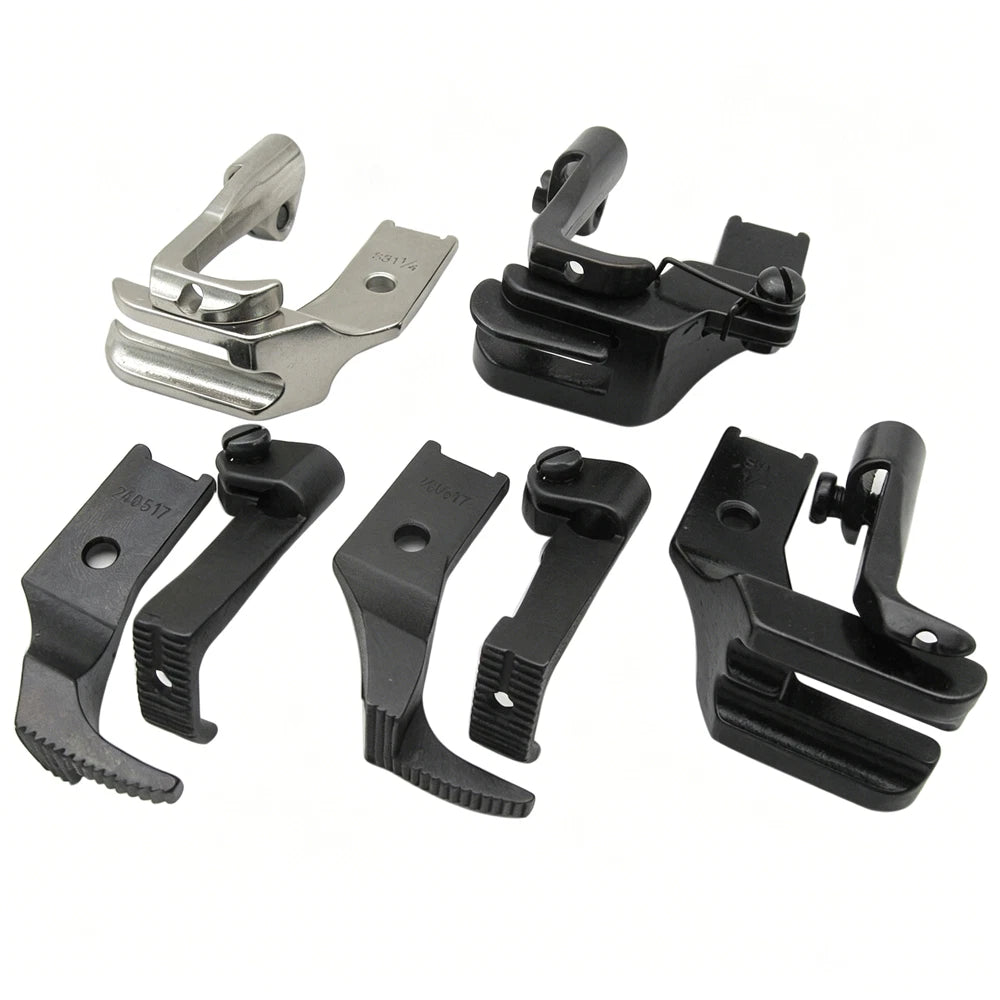 5PCS Walking Foot Set for Juki LU-563, DNU-1541, Singer 111W, Consew 206RB