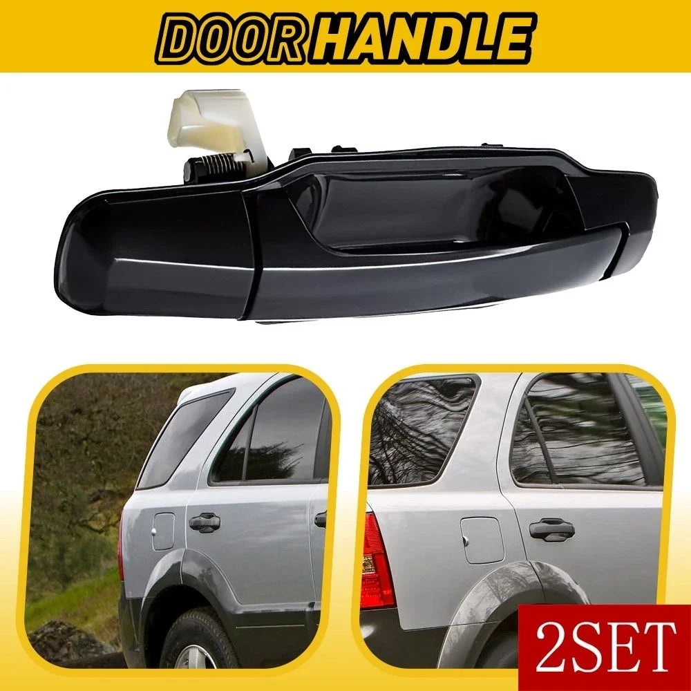 Set of 2 Exterior Rear Right Side Door Handles for Kia Sorento (2003–2009)