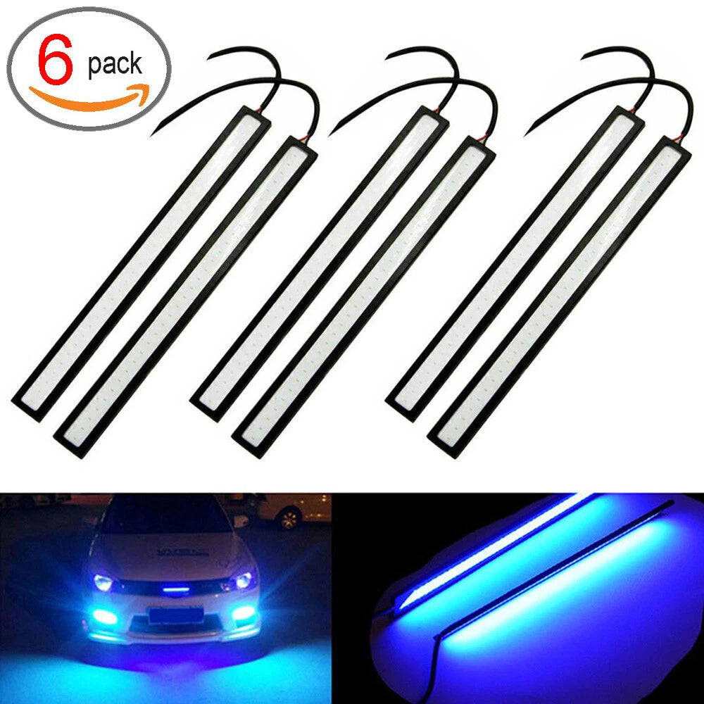 6X 12V LED Blue Strip Lights for Car Van Boat Home (2020)