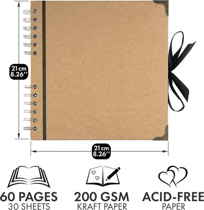 60-Page Scrapbook Album for 8 x 8 Inch (No Part Numbers)