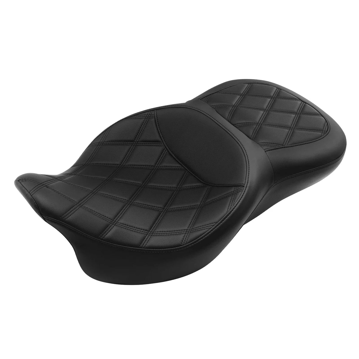 Black Driver Passenger Seat for Harley Touring Road King Glide (2009–2023)