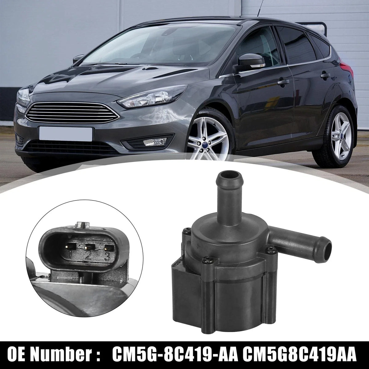 Engine Auxiliary Water Pump for Ford Focus (2015–2018) CM5G-8C419-AA