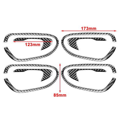 8Pcs Carbon Fiber Interior Door Handle Bowl Trim for Honda Civic (2006–2011)