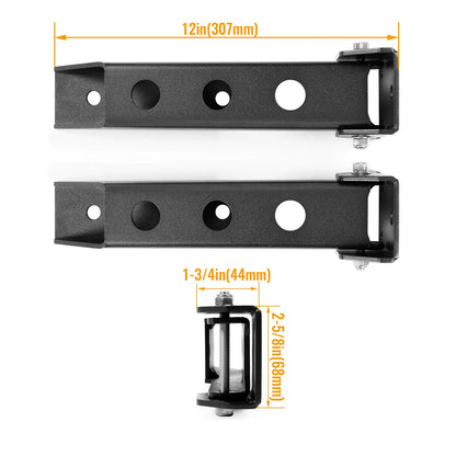 Pair Rear Tailgate Door Hinges for Jeep Wrangler JK (2007–2018)
