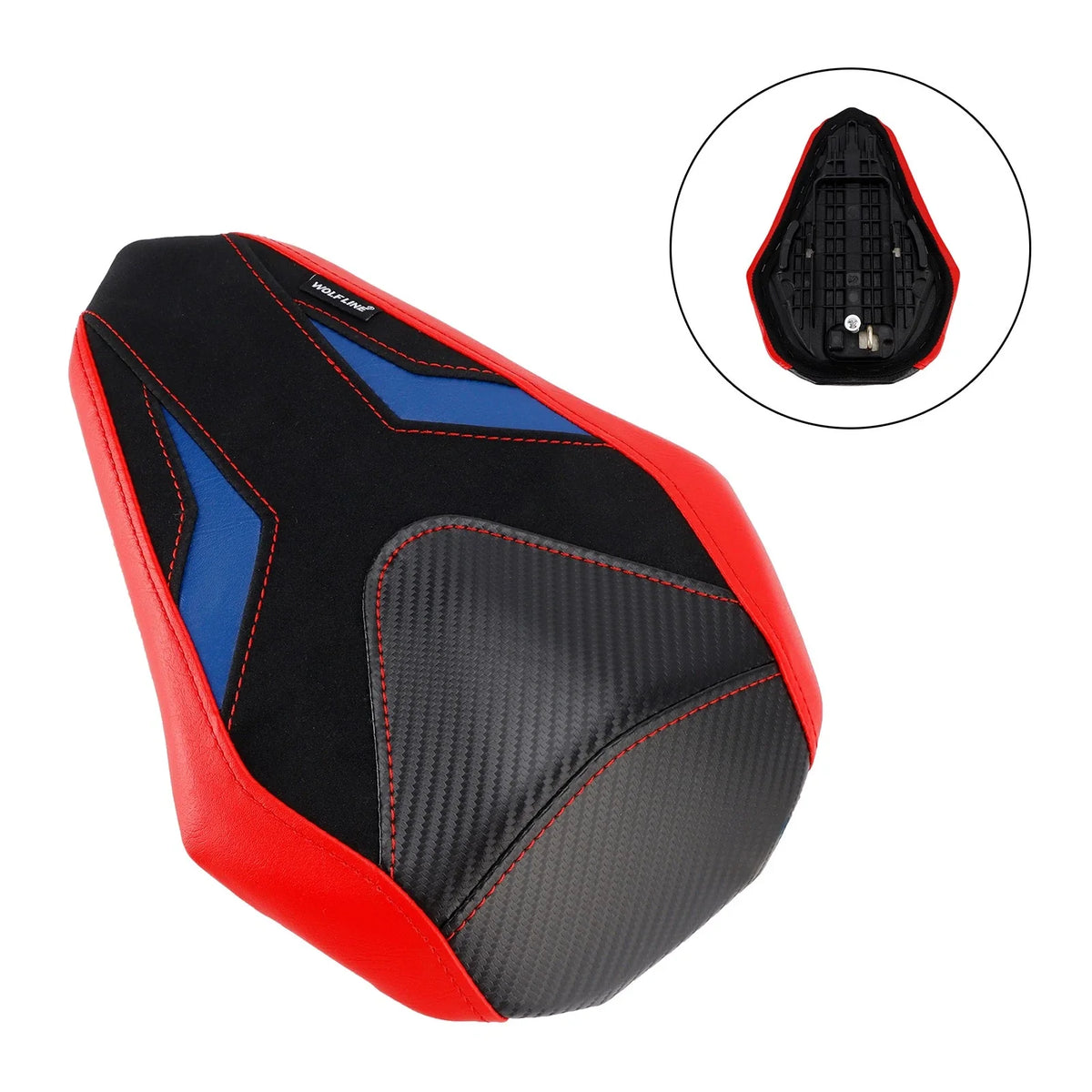 Rear Passenger Seat Cushion for Honda CBR250RR (2017–2024) - Flat Red